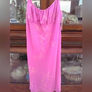 BNWT PINK DKNY SWEET DRESS SZ. 4 SPAGHETTI STRAPS FLOWY